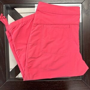 *CABELA'S** Hot Pink Cropped Outdoor Tie Cuff Pants Size 10